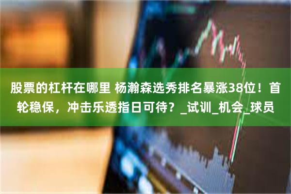 股票的杠杆在哪里 杨瀚森选秀排名暴涨38位！首轮稳保，冲击乐透指日可待？_试训_机会_球员