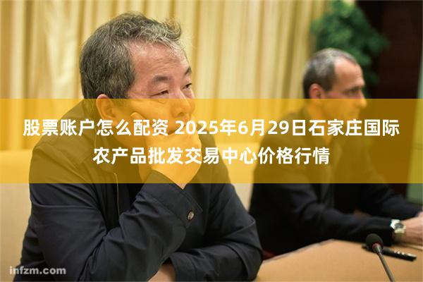 股票账户怎么配资 2025年6月29日石家庄国际农产品批发交易中心价格行情