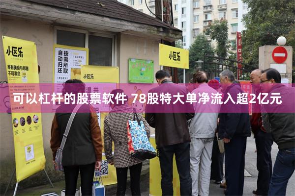 可以杠杆的股票软件 78股特大单净流入超2亿元
