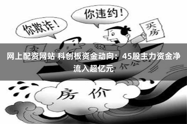 网上配资网站 科创板资金动向：45股主力资金净流入超亿元