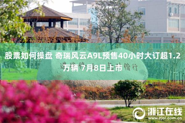 股票如何操盘 奇瑞风云A9L预售40小时大订超1.2万辆 7月8日上市