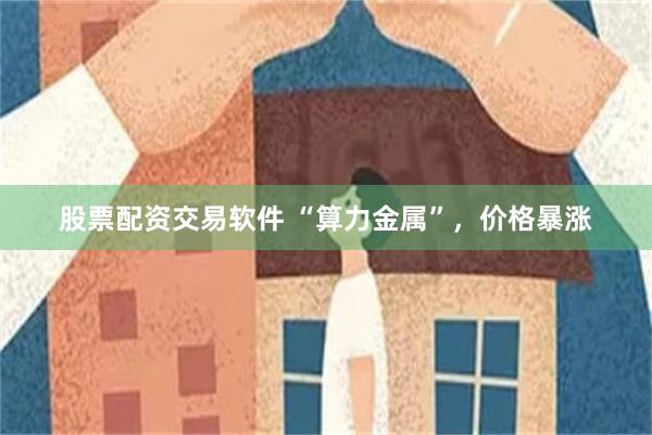 股票配资交易软件 “算力金属”，价格暴涨