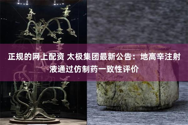 正规的网上配资 太极集团最新公告：地高辛注射液通过仿制药一致性评价
