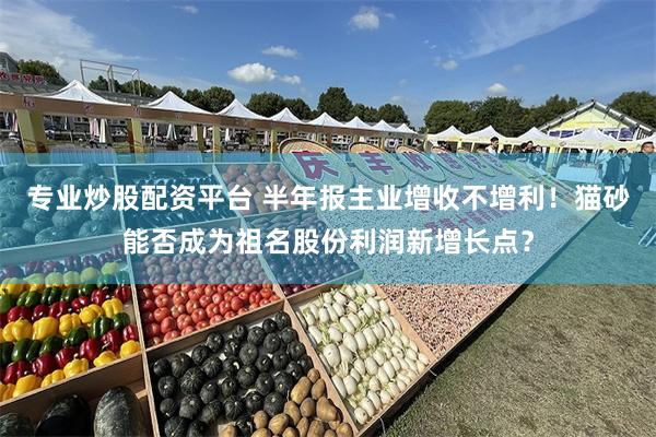 专业炒股配资平台 半年报主业增收不增利！猫砂能否成为祖名股份利润新增长点？