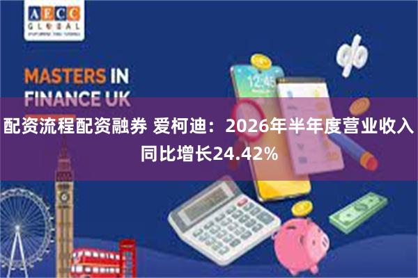 配资流程配资融券 爱柯迪：2026年半年度营业收入同比增长24.42%